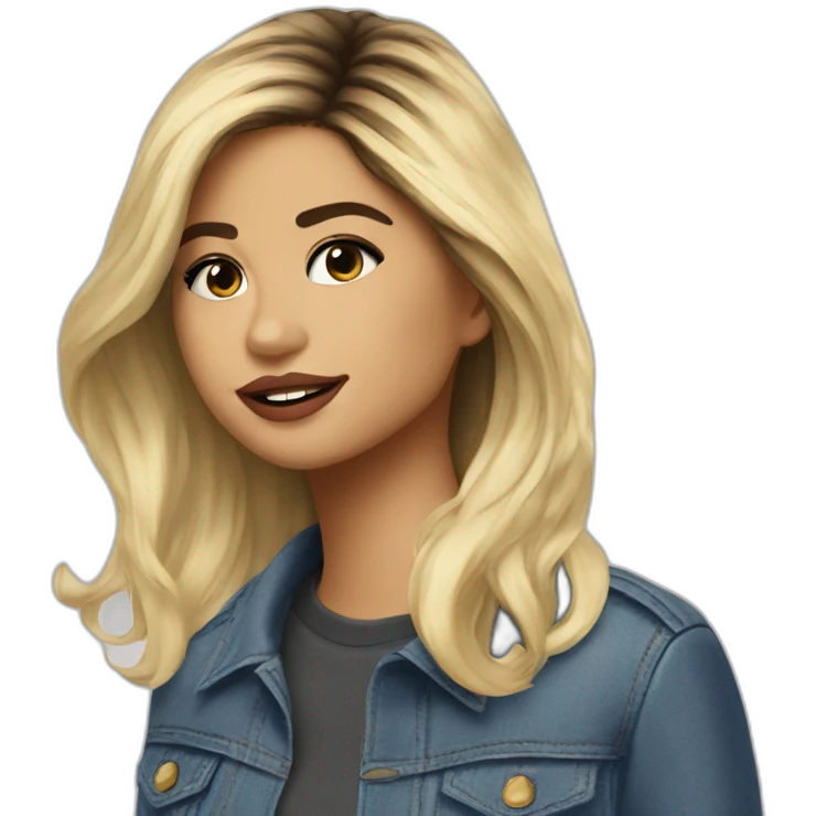 Selina gomez with blond hair emoji