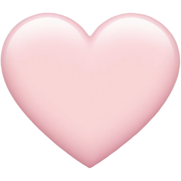 light pink heart emoji