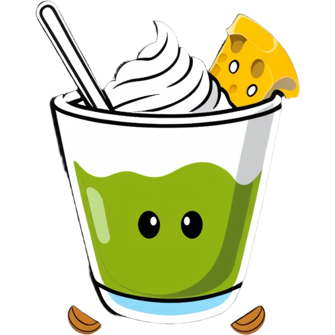 A radiant white leg bone floating in the center with a halo effect, surrounded by orbiting calcium-rich foods: a bowl of yogurt, pile of shredded yellow cheese, bunch of almonds, and scattered sesame seeds. Each food item is floating separately and glowing slightly. emoji