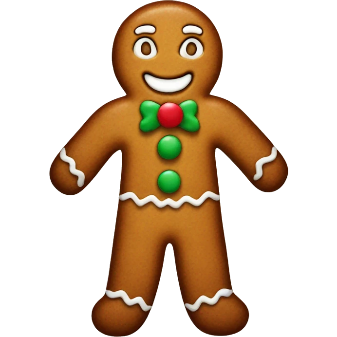 Gingerbread man emoji