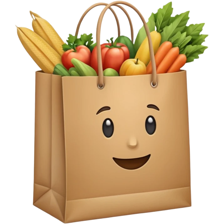 Sacola de compras emoji