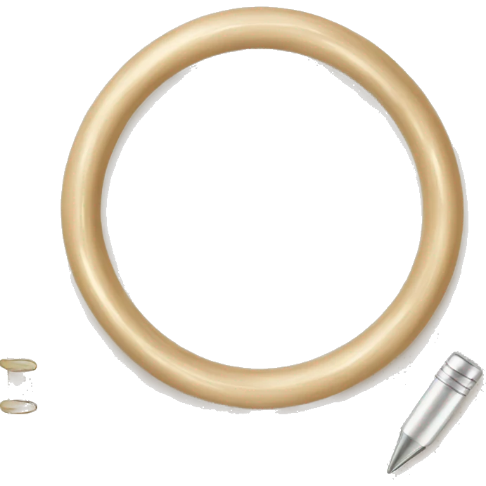 Light Beige ring planner  emoji