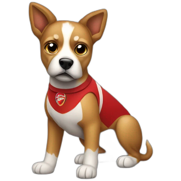 Arsenal football club deadly dog emoji