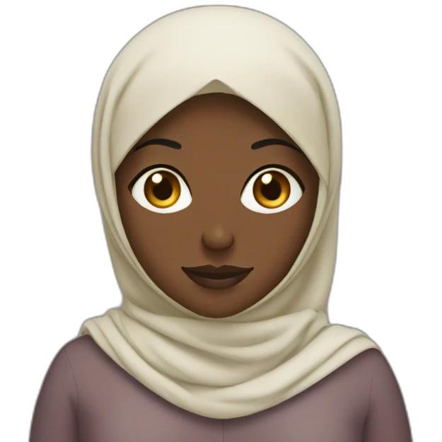 Saudi black woman with hijabs emoji