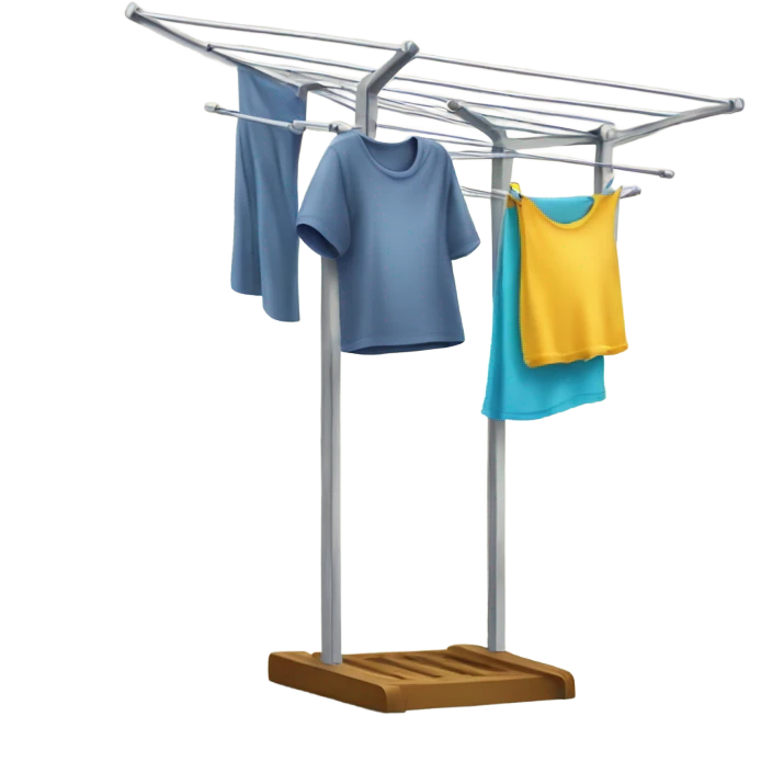 Clothes drying rack emoji