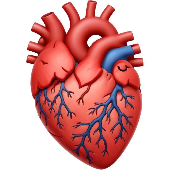 настоящий орган сердце человека  разного вида emoji