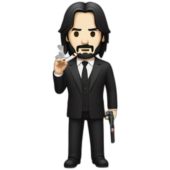 john wick smoking emoji