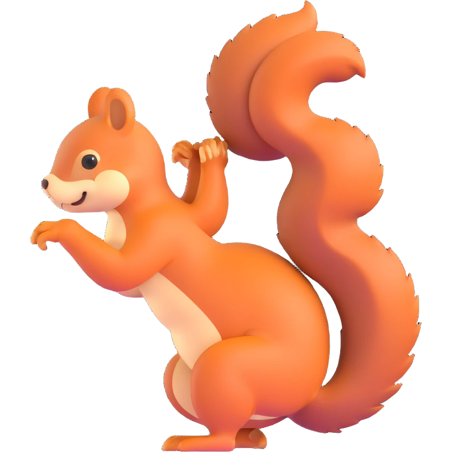 squirrel twerking view from back emoji