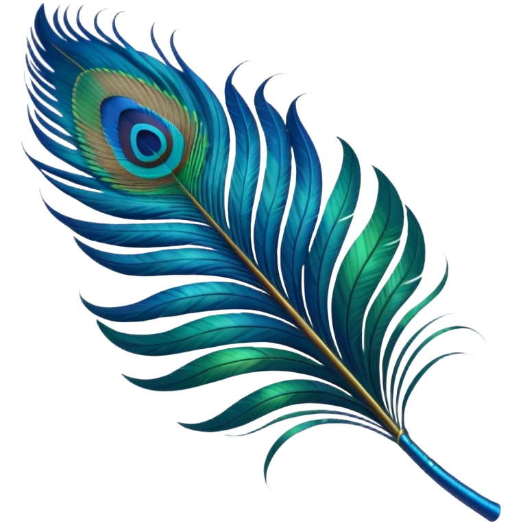 Peacock feathersone feather emoji