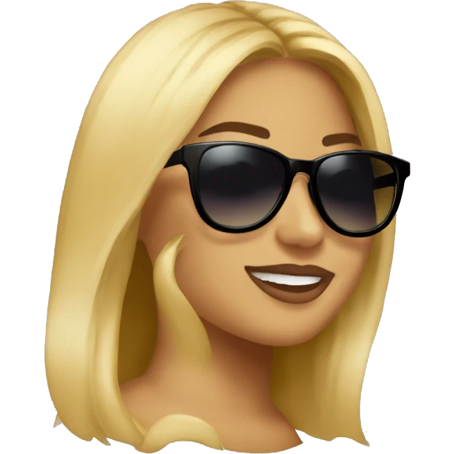 Karol g with sunglasses emoji