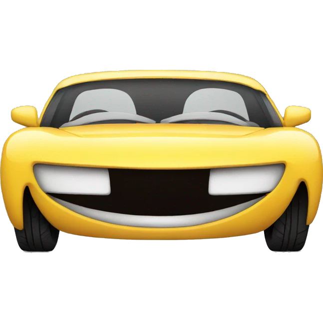 smiling car emoji