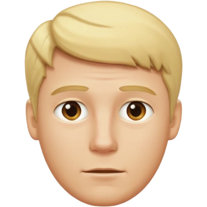 white man with blonde hair and visibly hot neck emoji
