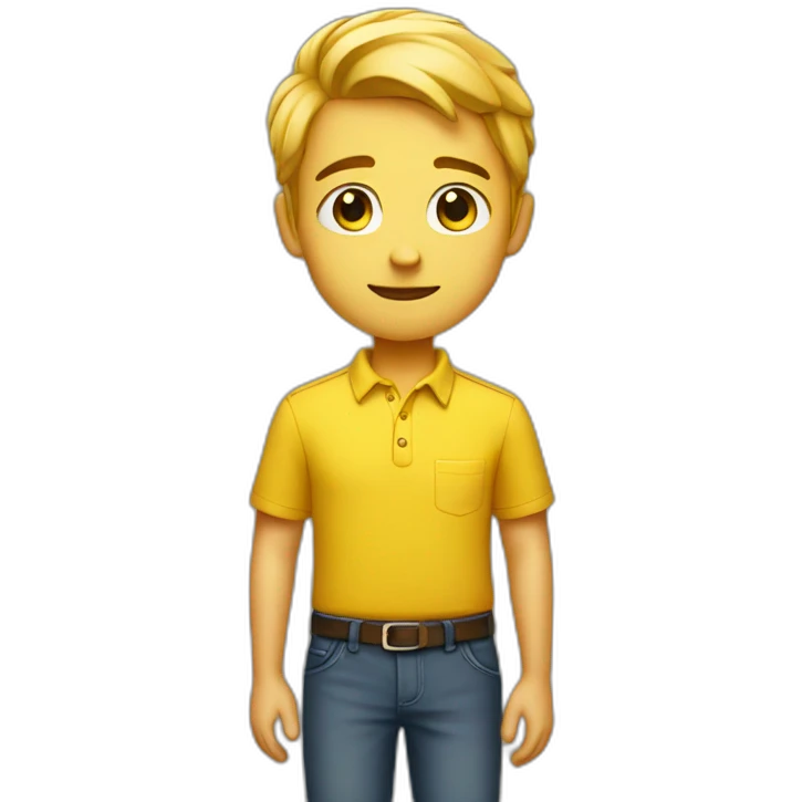 solo yellow shirt boy emoji