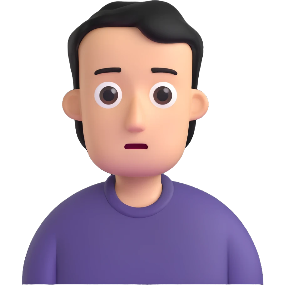 confused man emoji