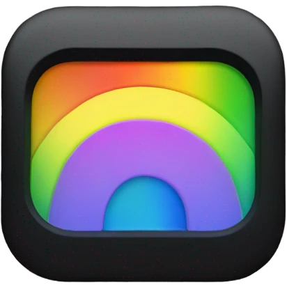 Rainbow iPhone with the app ROBLOX emoji