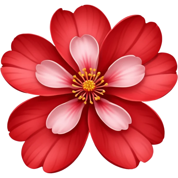 red sakura flower emoji