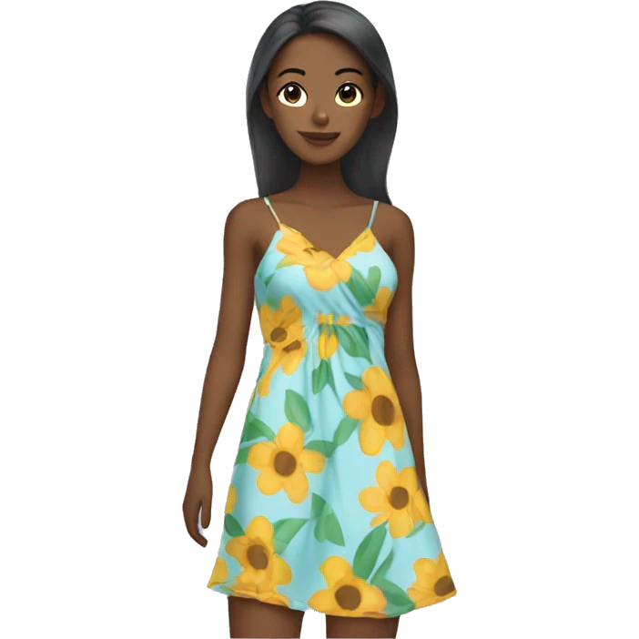 beach dress  emoji