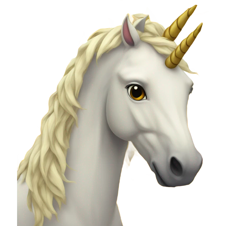 Unicorn with sunflower emoji