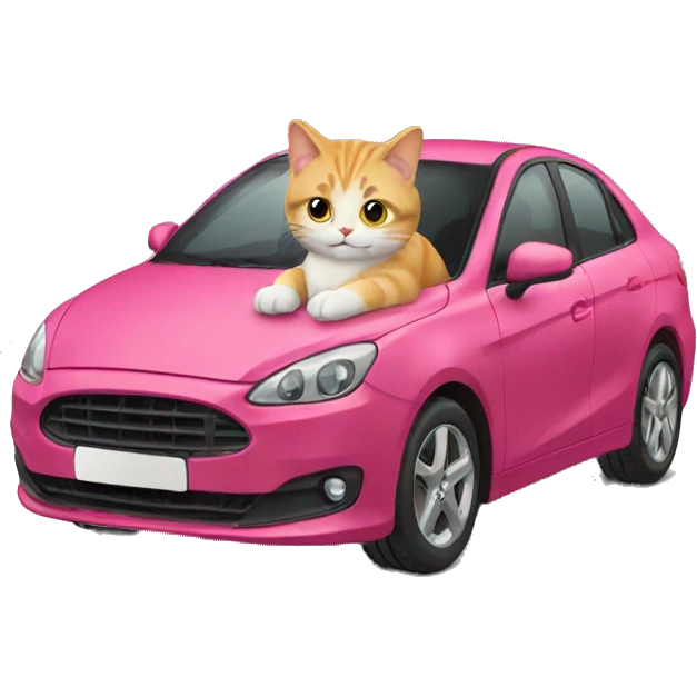 cat with car emoji