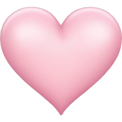 cute light pink heart emoji