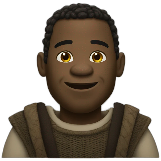 black-shrek emoji