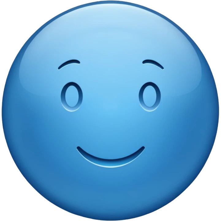 metalic blue circle emoji