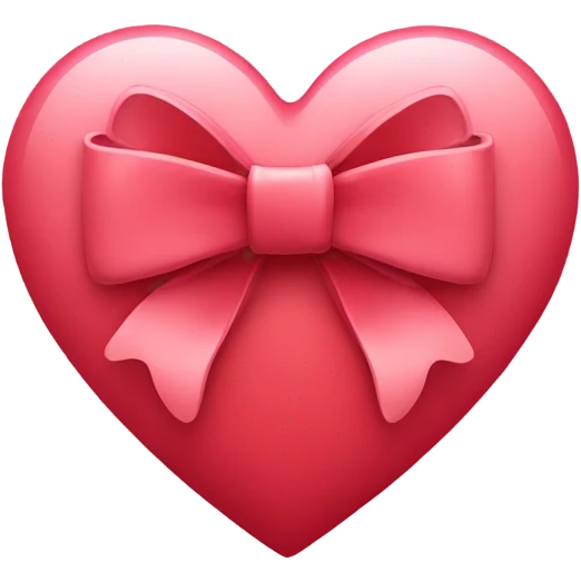 Heart with a bow around it emoji