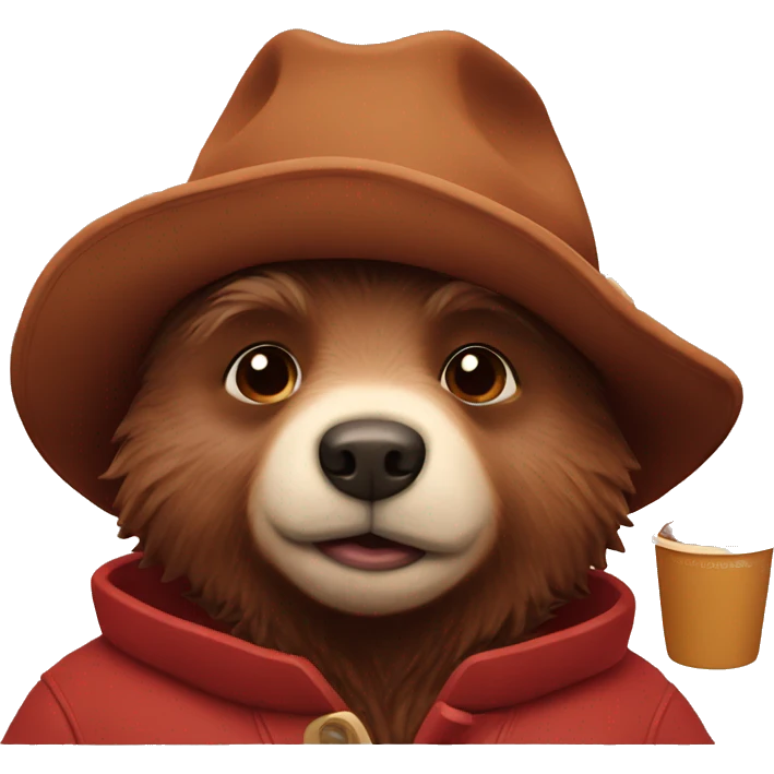 Paddington with cocoa emoji