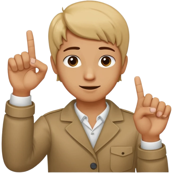 Hold up your hands. With your left hand, make a ‘6’ by curling your index finger like a hook while sticking your thumb out. With your right hand, make a ‘7’ by pointing your index finger straight and your thumb sideways like an L-shape. Put both hands next to each other — that’s the 67 meme emoji