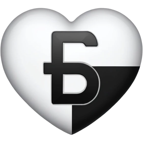 The number five in a plain black heart with white font … like this ➎  emoji