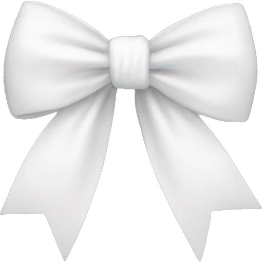 White bow emoji