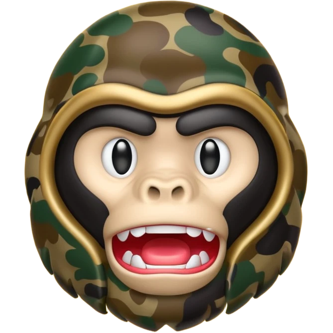 Сделай логотип Bape emoji