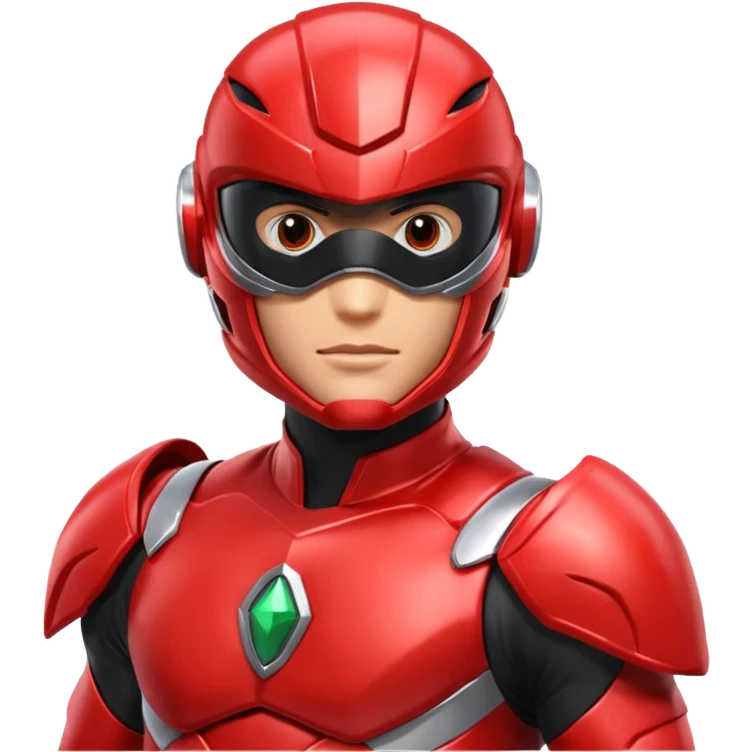 Red power ranger emoji