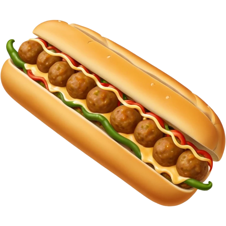 meatball sub with green peppers emoji