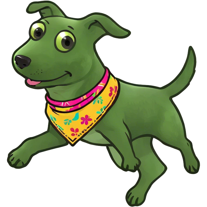 Dog jump emoji