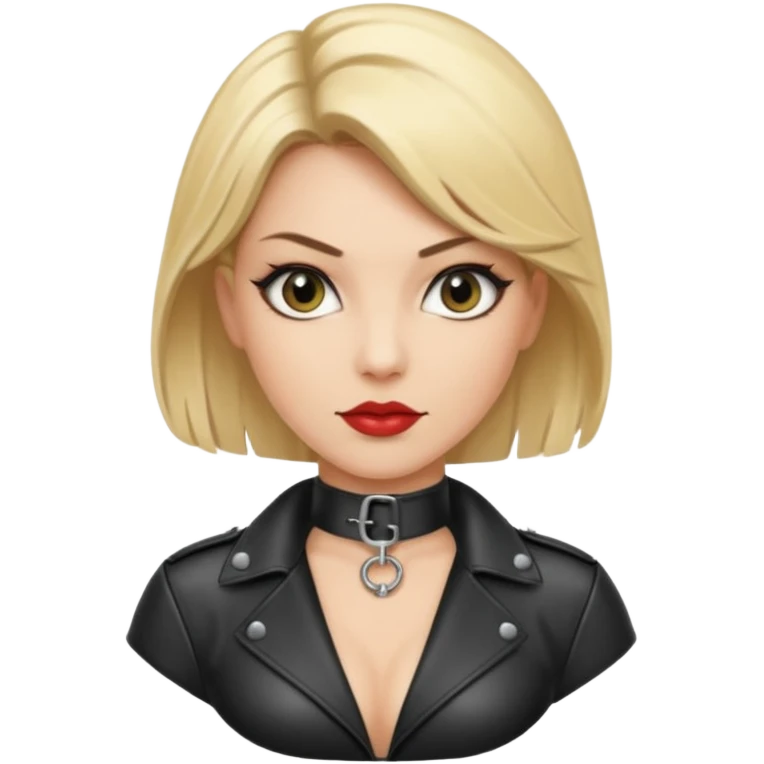  One Dominatrix with blonde hair emoji