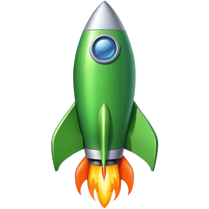 green Rocket signboard emoji
