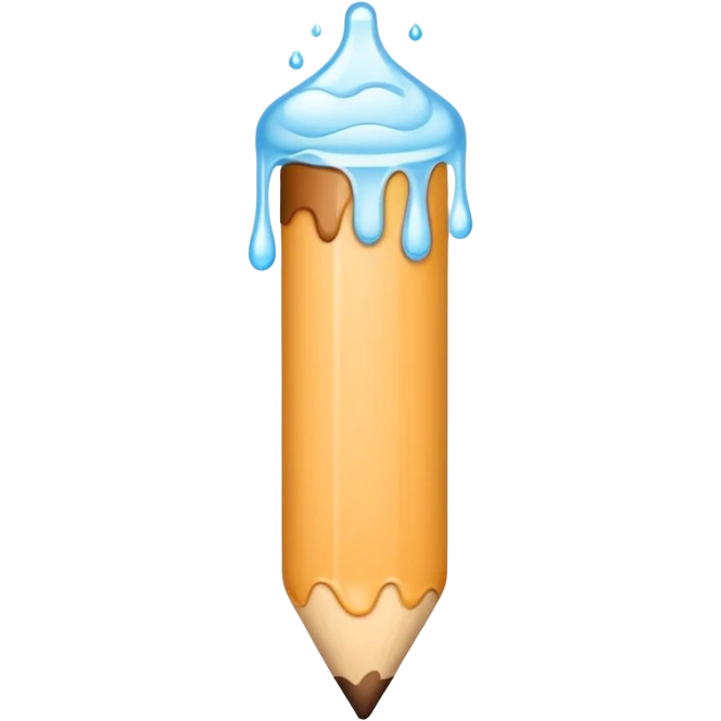 Veiny stick skin color with white liquid emoji