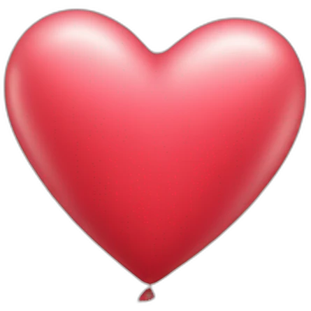 ballon en forme de coeur emoji