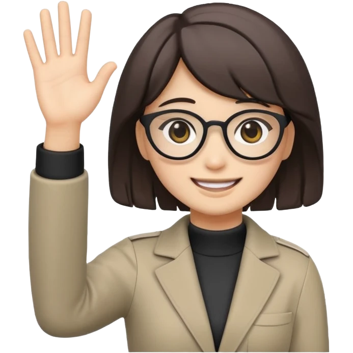 cute dokkaebi waving hand, Slack emoji style emoji