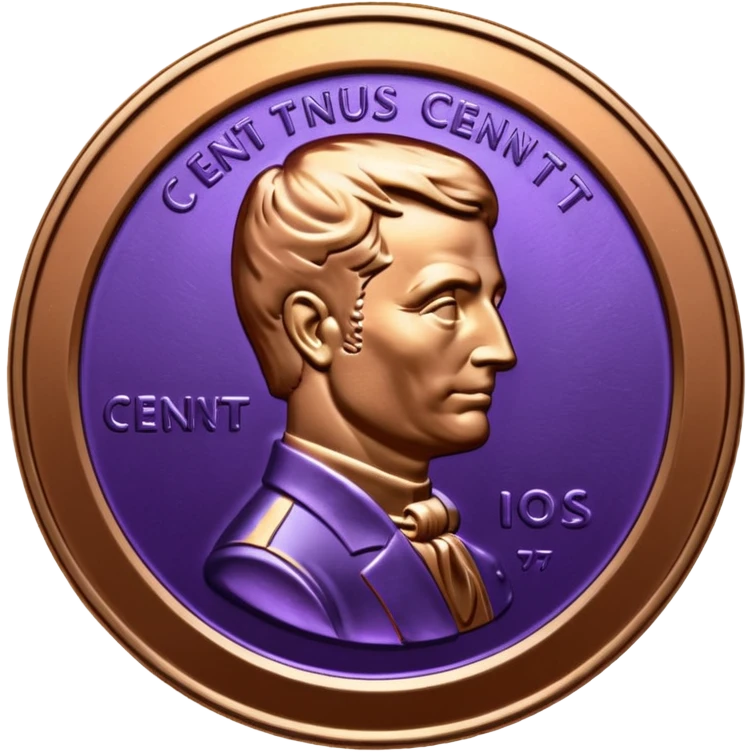 purple american cent emoji