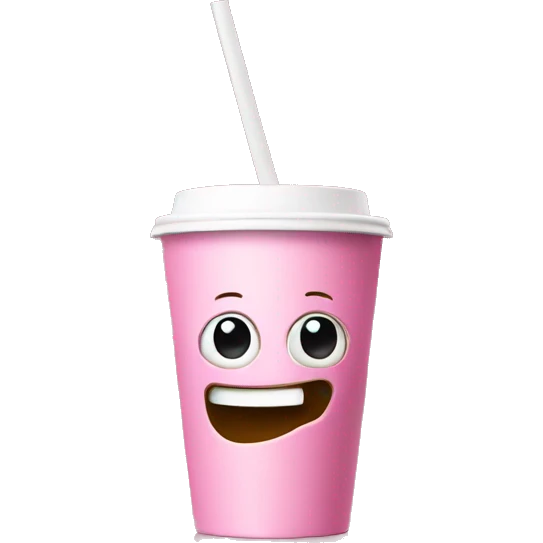 Pink coffee to Go Cup  emoji