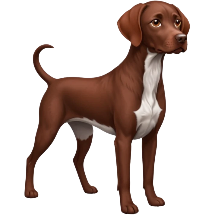 reddish brown german short haired pointer emoji
