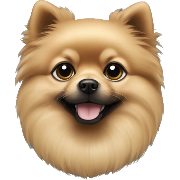 Black pomeranian  emoji