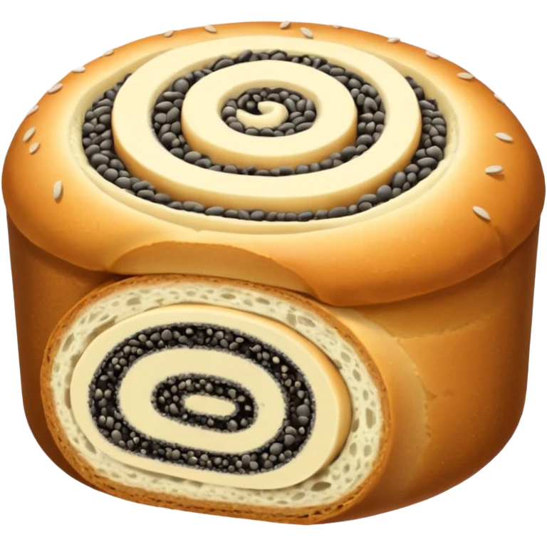 make an emoji of poppy seed roll emoji