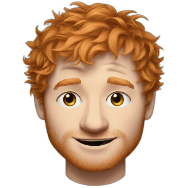 Ed Sheeran squinting eyes emoji
