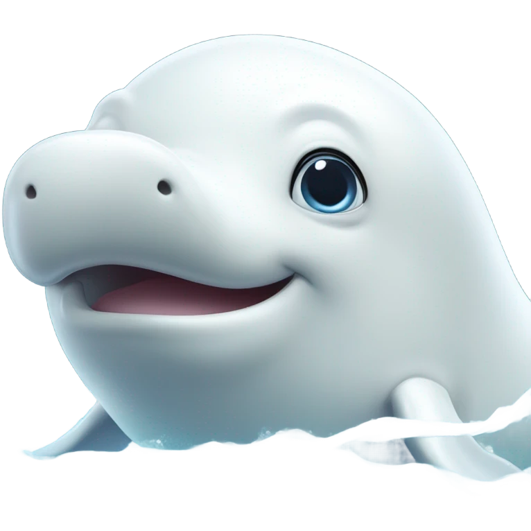 Beluga whale  emoji