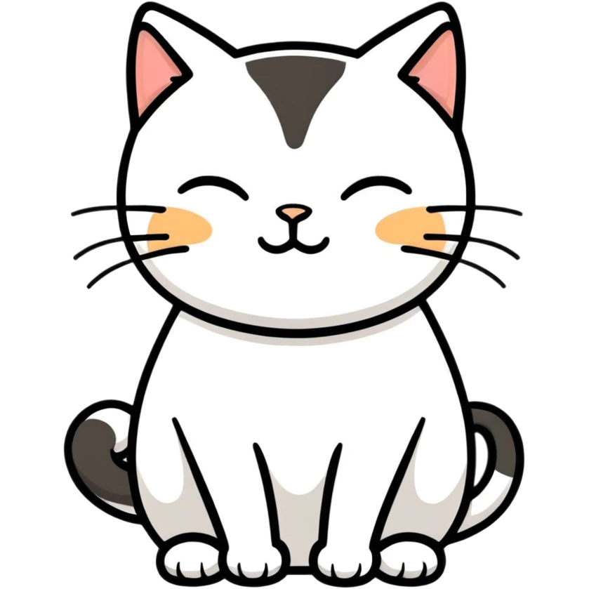 A tired cat emoji