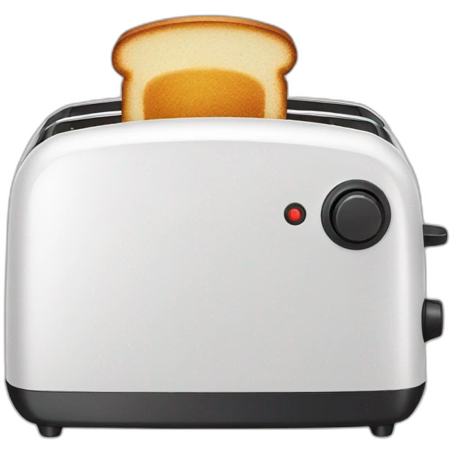 a toaster playing with a ball emoji