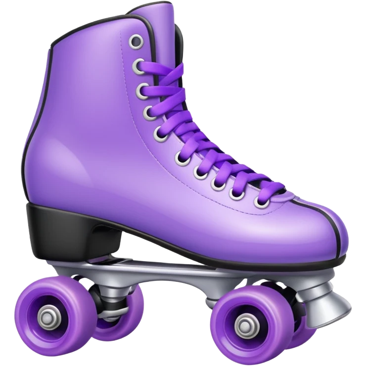 Realistic lavender roller skate  emoji